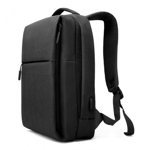 ARCTIC HUNTER τσάντα πλάτης 1701-BK με θήκη laptop 15.6, USB, μαύρη