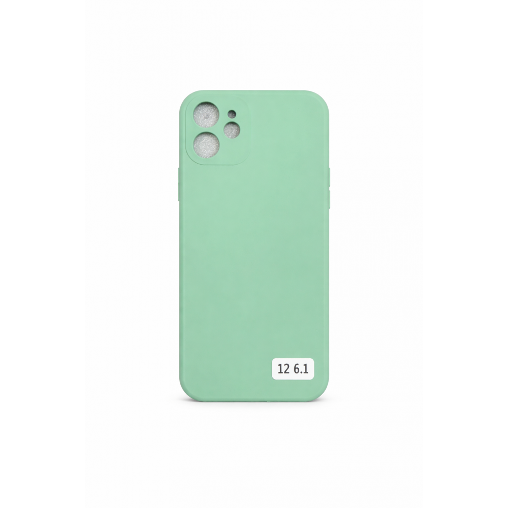 Θήκη Σιλικόνης Mint Soft Touch για iPhone 12 Λαχανί
