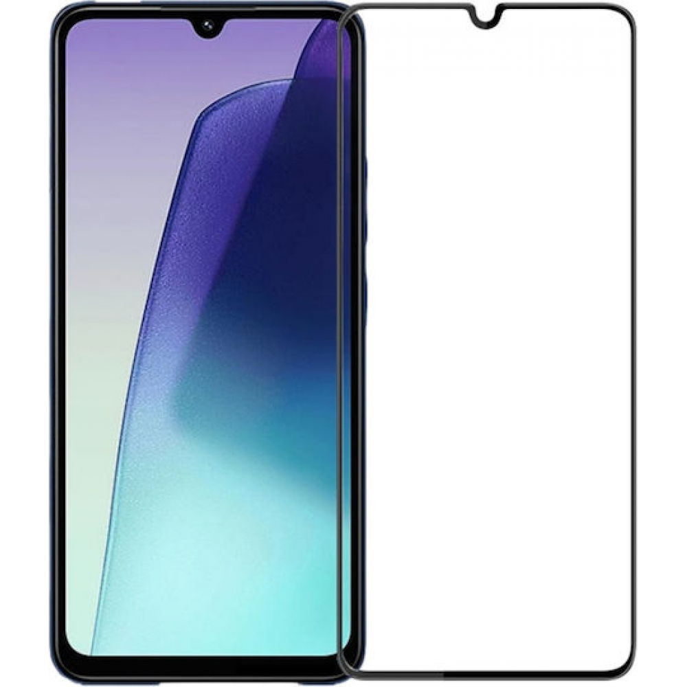 Full Face Tempered Glass Μαύρο (Redmi 14C / Poco C75)