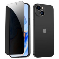 Privacy Tempered Glass Μαύρο (iPhone 15)