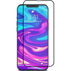 9H Full Face Tempered Glass Μαύρο Super-A+ (iPhone 12/12 Pro)