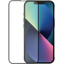9H Full Face Tempered Glass Μαύρο Super-A+ (iPhone 13/13 Pro/14)