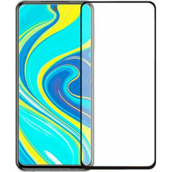 9H Full Face Tempered Glass Μαύρο Super-A+ (Redmi note 9s / 9 Pro)