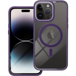 Color Edge Mag Cover Back Cover Πλαστικό / Σιλικόνης Μωβ (iPhone 15 Plus)