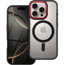 Color Edge Mag Cover Back Cover Tempered Glass Διάφανο (iPhone 15 Pro Max)