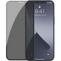 5D Full Glue Privacy Ματ Full Face Tempered Glass Μαύρο (iPhone 14 Pro)