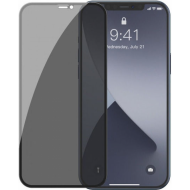 5D Full Glue Privacy Ματ Full Face Tempered Glass Μαύρο (iPhone 15 Pro)