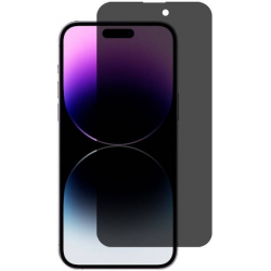 5D Full Glue Privacy Ματ Full Face Tempered Glass Μαύρο (iPhone 15 Pro Max)