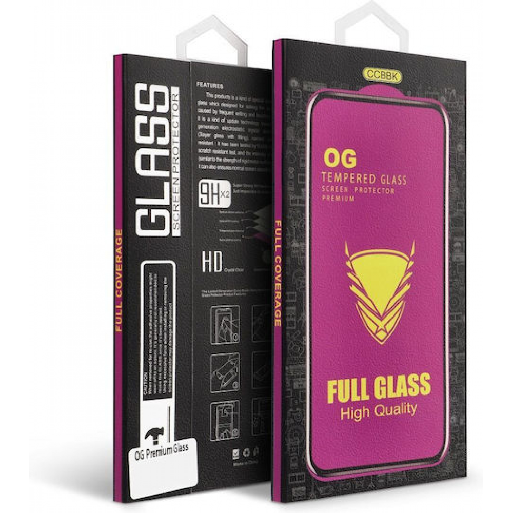0.3mm Full Glue Tempered Glass Μαύρο (Redmi 14C)