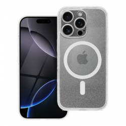 CLEAR MAG COVER case with camera protection compatible with MagSafe transparent glitter (iPhone 14 Pro)