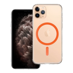 Drop Glue Colorful Ring Mag Back Cover Πλαστικό / Σιλικόνης Πορτοκαλί (iPhone 13 Mini)	