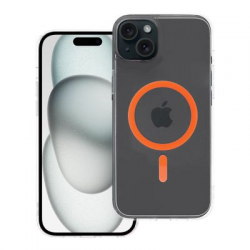 Drop Glue Colorful Ring Mag Back Cover Πλαστικό / Σιλικόνης Πορτοκαλί (iPhone 15 Plus)