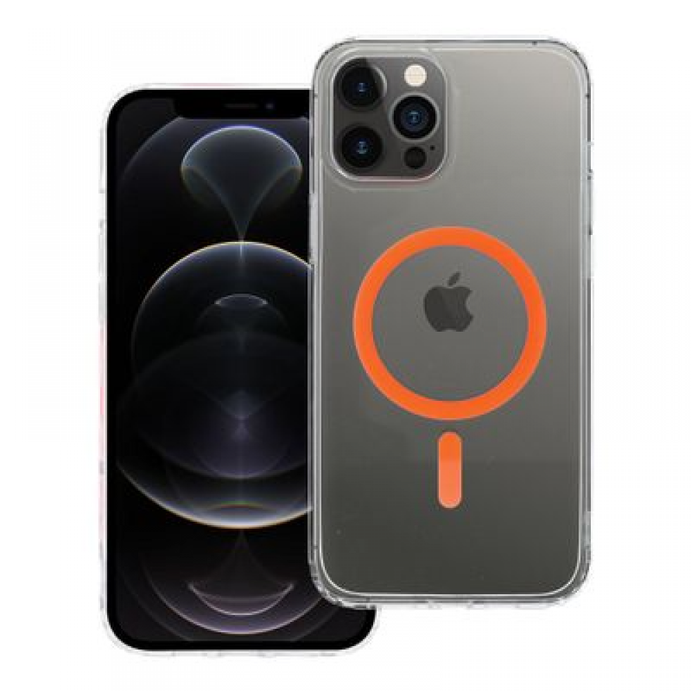 Drop Glue Colorful Ring Mag Back Cover Πλαστικό / Σιλικόνης Πορτοκαλί (iPhone 12 Pro Max)