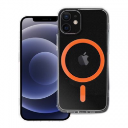 Drop Glue Colorful Ring Mag Back Cover Πλαστικό / Σιλικόνης Πορτοκαλί (iPhone 12 Mini)