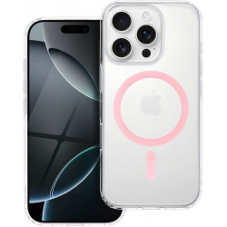 Mag Cover Back Cover Πλαστικό / Σιλικόνης Ροζ (iPhone 16 Pro)