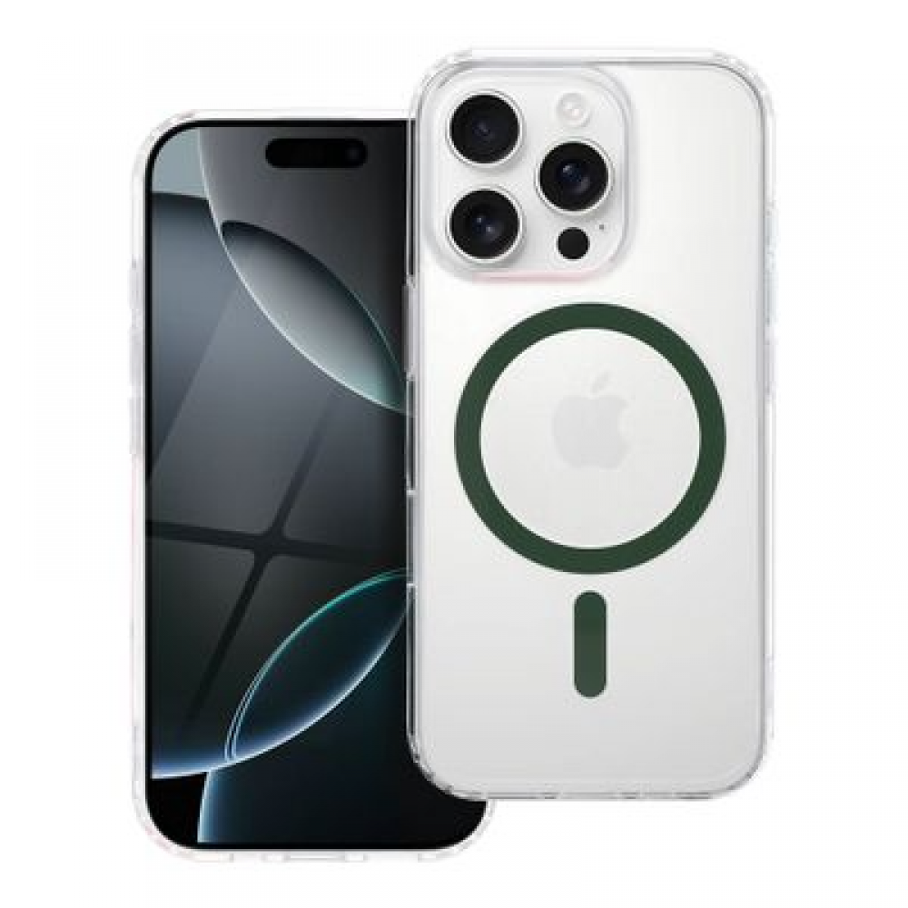 Drop Glue Colorful Ring Mag Back Cover Πλαστικό / Σιλικόνης Σκουρο Πράσινο (iPhone 12 Pro Max)
