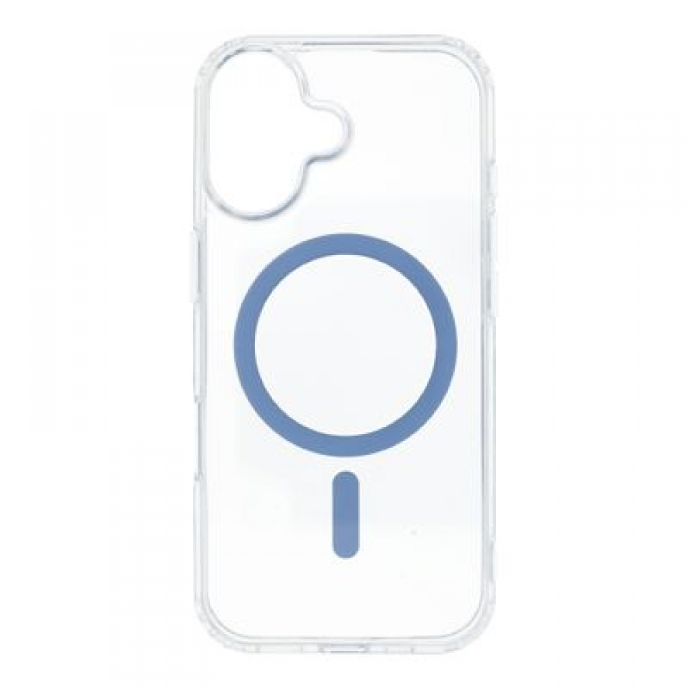 Θήκη Drop Glue Colorful Ring Mag για iPhone 17 – MagSafe Γαλάζιο