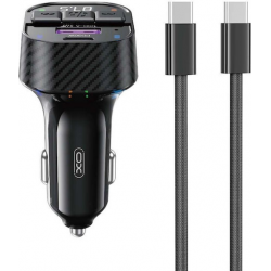 XO BCC17 Smart Bluetooth MP3 A+C Dual Port PD30W Φορτιστής Αυτοκινήτου με καλώδιο Type-C