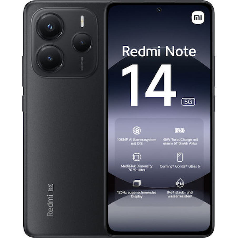 Xiaomi Redmi Note 14 (8GB/256GB) 5G NFC Midnight Black Xiaomi Redmi Note 14 (8GB/256GB) 5G NFC Midnight Black