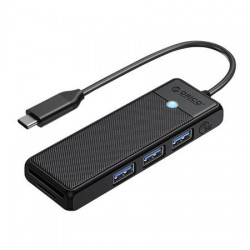 Orico A3.0x3+TF/SD3.0x1 USB 3.0 Hub 3 Θυρών με σύνδεση USB-C, μαύρο