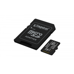 Kingston Canvas Select Plus microSDHC 64GB Class 10 U1 V10 A1 UHS-I με αντάπτορα