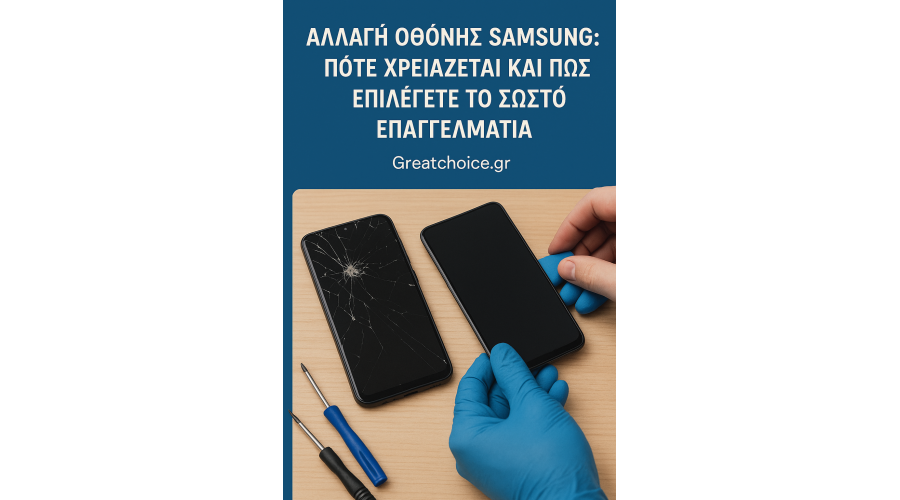 Αλλαγή Οθόνης Samsung: Ολοκληρωμένος Οδηγός 2025 | Greatchoice.gr Αλλαγή Οθόνης Samsung: Ολοκληρωμένος Οδηγός 2025 | Greatchoice.gr
