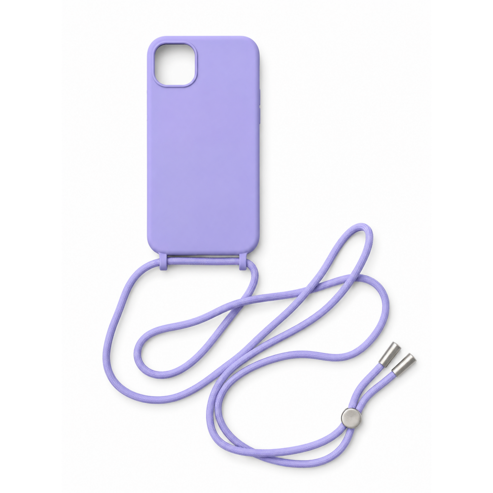Θήκη Silicone Rope για Apple iPhone 15 Plus – Μωβ Θήκη Silicone Rope για Apple iPhone 15 Plus – Μωβ