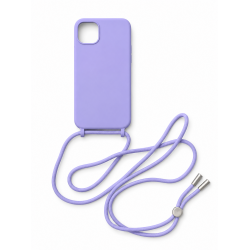 Θήκη Silicone Rope για Apple iPhone 15 Plus – Μωβ Θήκη Silicone Rope για Apple iPhone 15 Plus – Μωβ