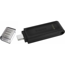 Kingston DataTraveler 70 64GB USB 3.2 Stick με σύνδεση USB-C Μαύρο