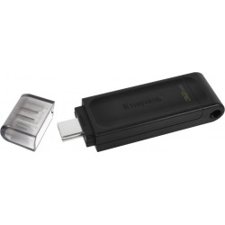 Kingston DataTraveler 70 32GB USB 3.2 Stick με σύνδεση USB-C Μαύρο