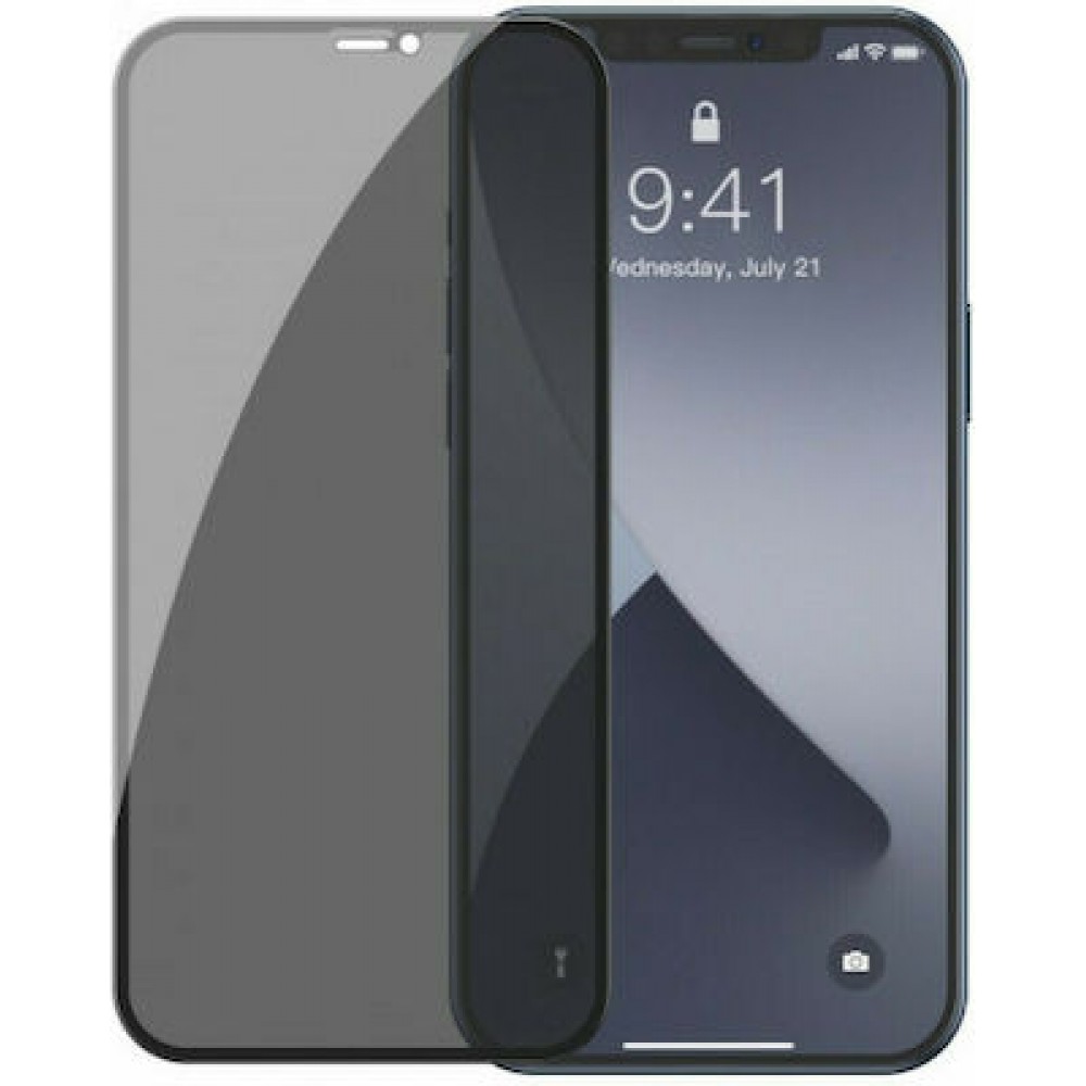Privacy Tempered Glass Μαύρο (iPhone 14 Pro Max)