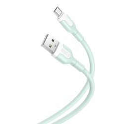 XO NB212 2.1A USB Καλώδιο για Micro Πράσινο