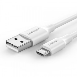 UΠράσινο Regular USB 2.0 to micro USB Cable Λευκό 2m (60143)