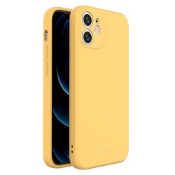 Wozinsky Color θήκη silicone flexible durable θήκη iPhone 12 mini yellow