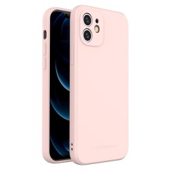 Wozinsky Color θήκη silicone flexible durable θήκη iPhone 12 Ροζ