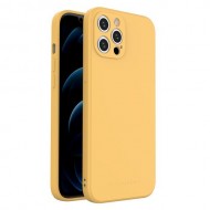Wozinsky Color θήκη silicone flexible durable θήκη iPhone 12 Pro Max yellow