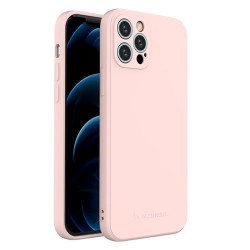 Wozinsky Color θήκη silicone flexible durable θήκη iPhone 12 Pro Ροζ