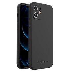 Wozinsky Color θήκη silicone flexible durable θήκη iPhone XS Max Μαύρο