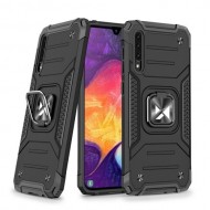Wozinsky Ring Armor θήκη Kickstand Tough Rugged Cover για Samsung Galaxy A51 Μαύρο