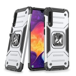 Wozinsky Ring Armor θήκη Kickstand Tough Rugged Cover για Samsung Galaxy A51 Ασημί