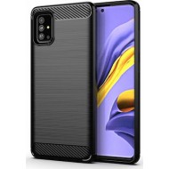 Hurtel Carbon Back Cover Μαύρο (Galaxy A51)