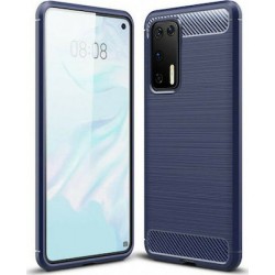 Hurtel Carbon Back Cover Μπλε (Huawei P40 Pro)