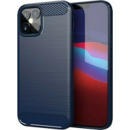 Hurtel Carbon Back Cover Σιλικόνης Μπλε (iPhone 12 mini)