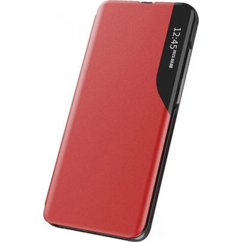 Hurtel Eco Leather View θήκη Book Δερματίνης Κόκκινο (Galaxy A32 4G)