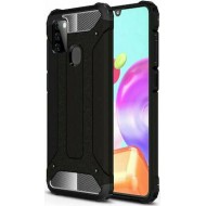 Hurtel Hybrid Armor Back Cover Πλαστικό Ανθεκτική Μαύρο (Galaxy A21s)