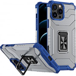 Hurtel Crystal Ring Back Cover Συνθετική Ανθεκτική Μπλε (iPhone 11 Pro Max)