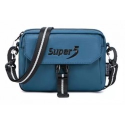 SUPER FIVE τσάντα ώμου K00106-BL, μπλε