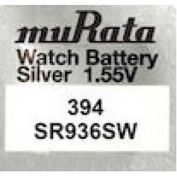 MURATA μπαταρία Silver Oxide για ρολόγια SR936SW, 1.55V, No394, 1τμχ