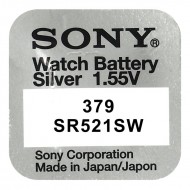 MURATA μπαταρία Silver Oxide για ρολόγια SR521SW, 1.55V, No379, 1τμχ