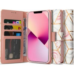 Tech-Protect Marble Wallet Πλαστικό Ροζ (iPhone 13 mini)